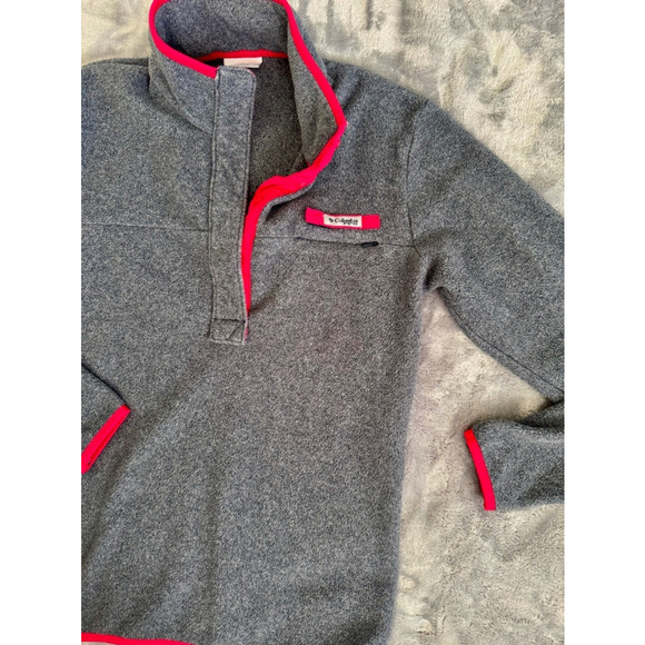 Columbia PFG Women’s Harbor-side Pullover Quartersnap Size XS Pink and Grey - Picture 8 of 8